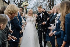 Joe and Carrie Root Confetti Moment