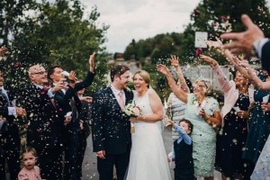 Becky & Stephen's Confetti Moment!