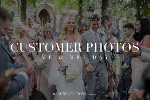 Biodegradable Wedding Confetti and Wedding Confetti Cones - Customer Pictures.