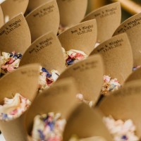 Personalised Cones for Wedding Confetti