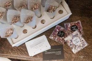 Biodegradable Wedding Confetti At Cleatham Hall