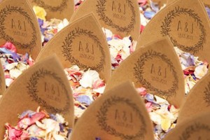 Boho Wedding Confetti Cones