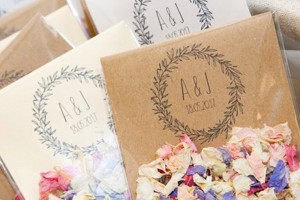 Wedding Confetti Envelope With Biodegradable Petals