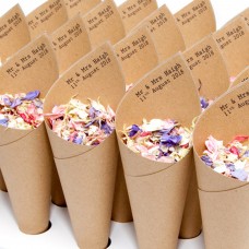 Mr & Mrs Confetti Cones