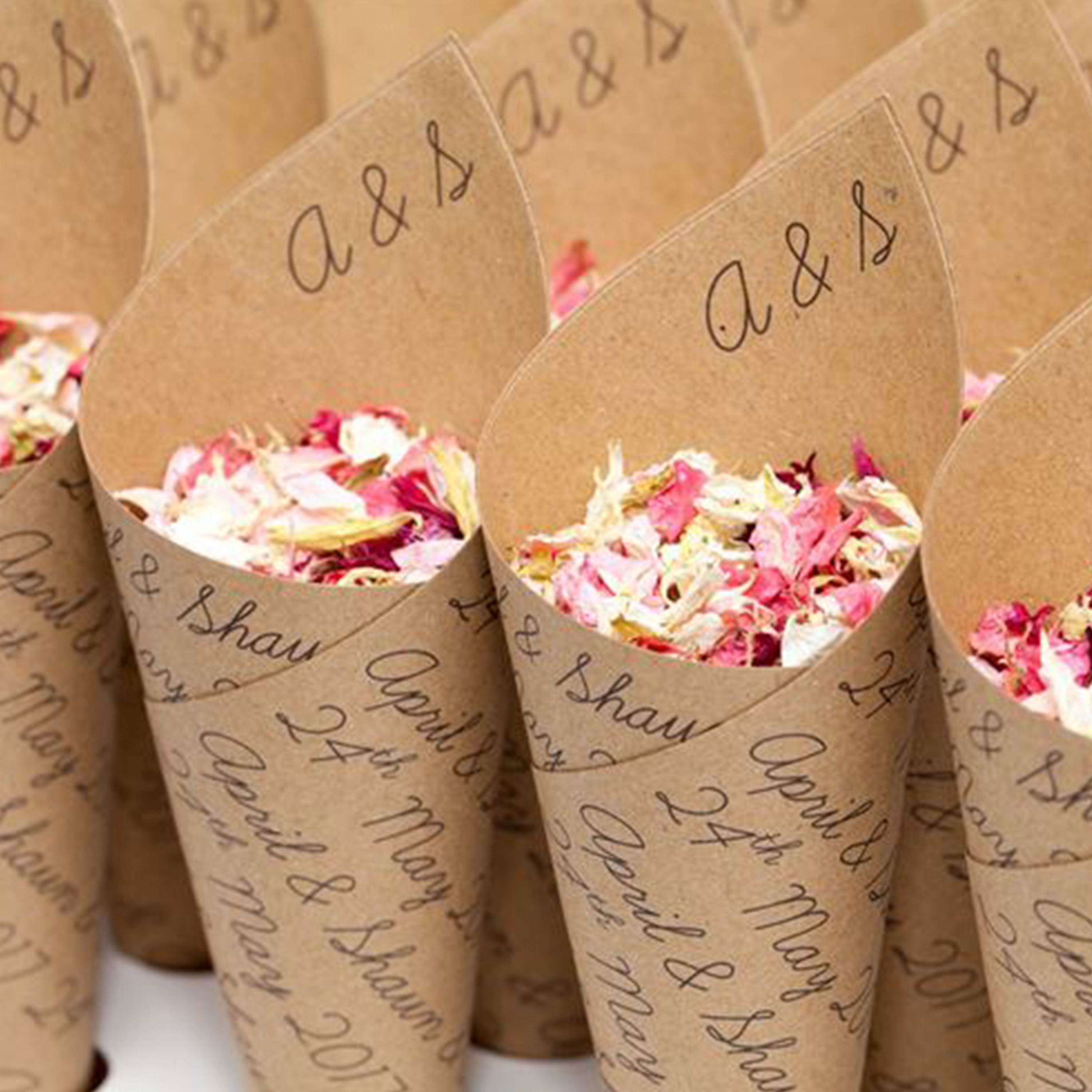 Classic Personalised Confetti Cones