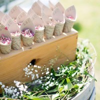 Personalised Cones for Wedding Confetti