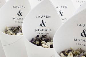Personalised Wedding Packages With 100% Biodegradable Confetti