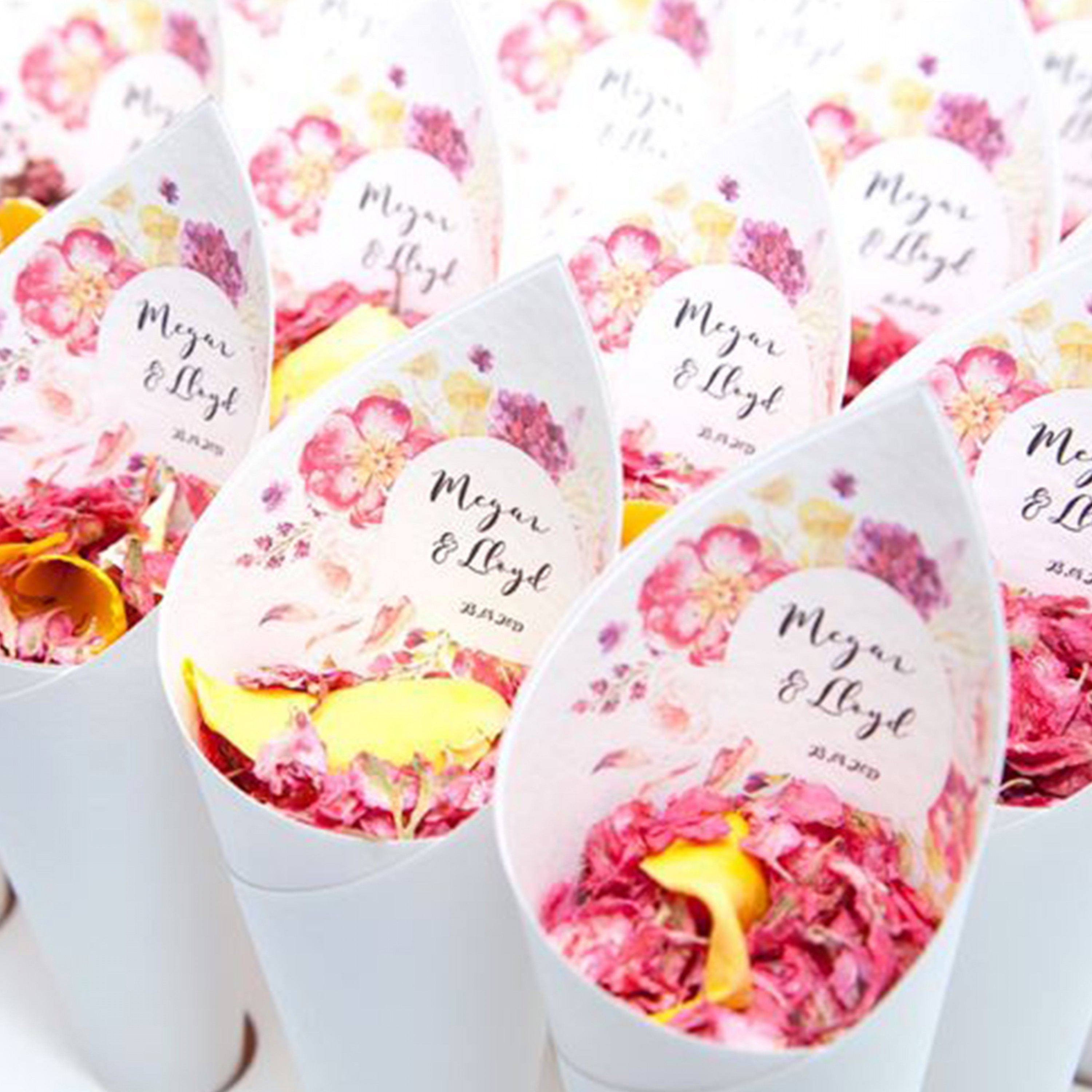 Fleur Confetti Cones