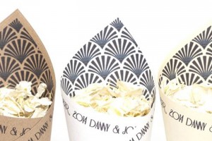 Gatsby Confetti Cones