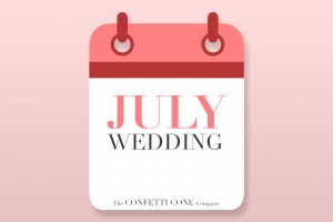 July Wedding With Biodegradable Wedding Confetti