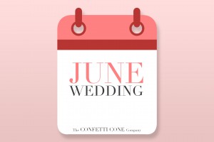 June Wedding With Biodegradable Wedding Confetti