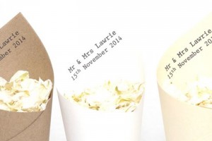 Wedding Confetti Cones and Biodegradable Wedding Confetti