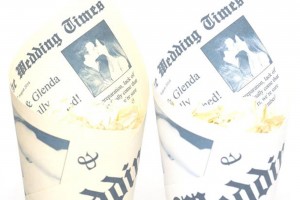 Newspaper Confetti Cones