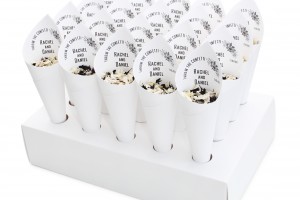 Biodegradable Confetti Cone Stand Packages